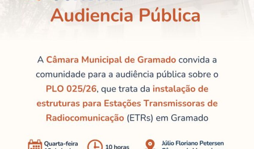 Foto Convite - Audiência Pública