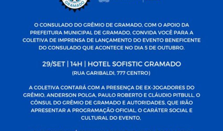 Foto Convite Coletiva Consulado do Grêmio