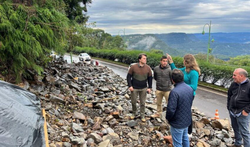 Foto Obra de contenção na RS-235 será viabilizada por parceria público.2