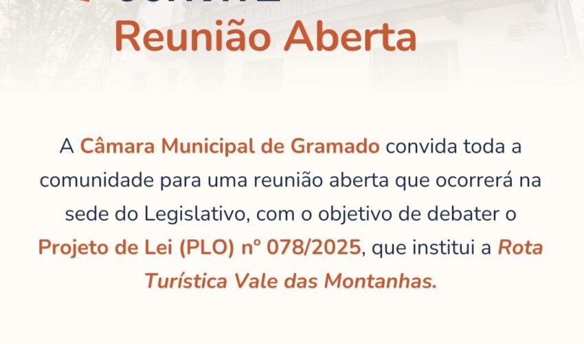 Foto Reunião Aberta