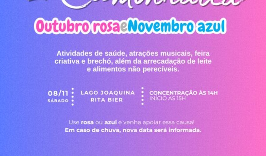 Foto card outubro rosa Gramado