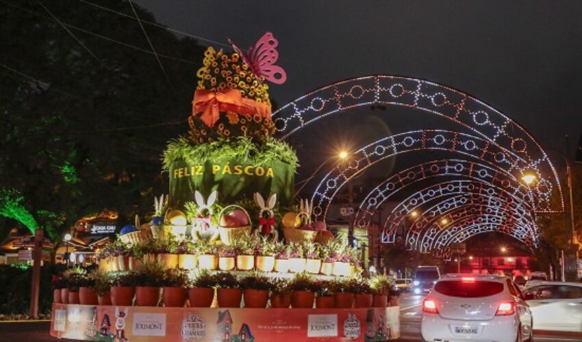 11_03_2024_Pascoa em Gramado2024_Decoracao da Cidade. Foto Cleiton Thiele/SerraPress