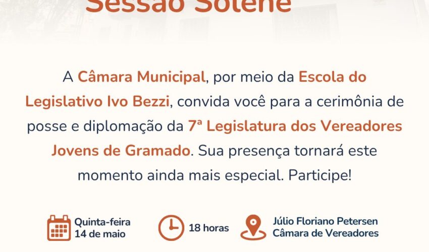 Sessão Vereadores Jovens